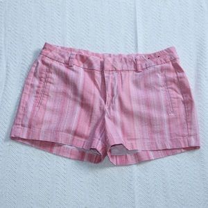 Pink twill shorts